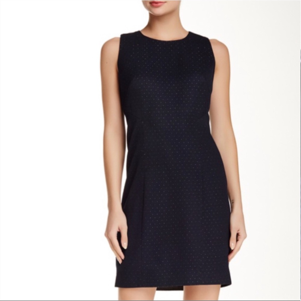 Ted Baker London Women’s Zumiad Sleeveless Metallic Dot Dress, Navy Size XS/0